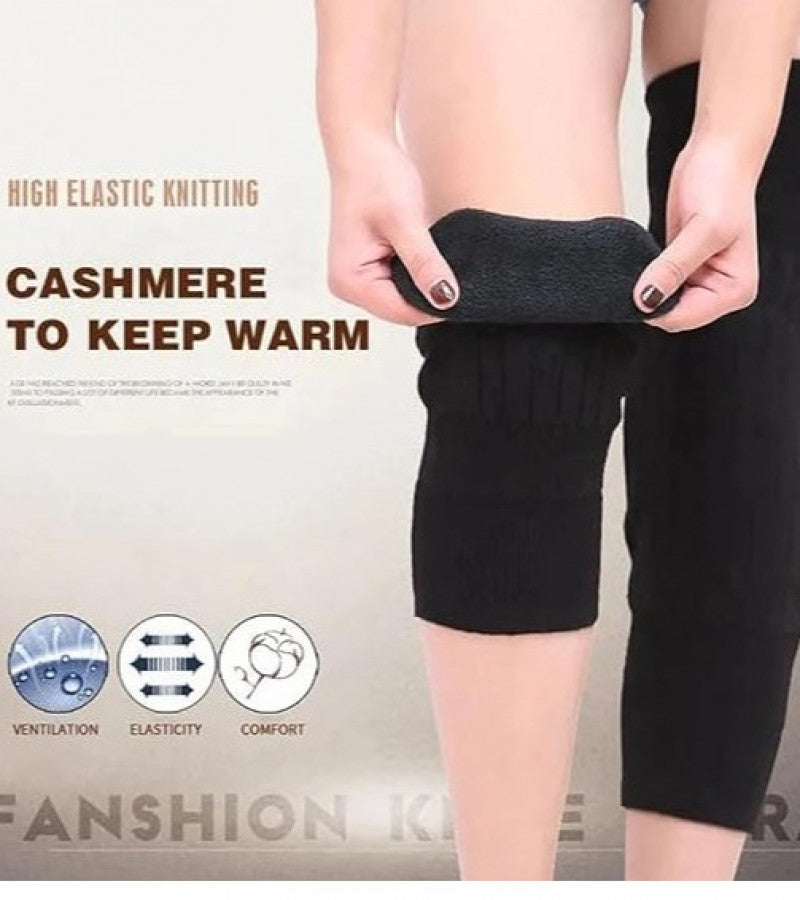 Cashmere wool Knee Warmers with strap for men and women