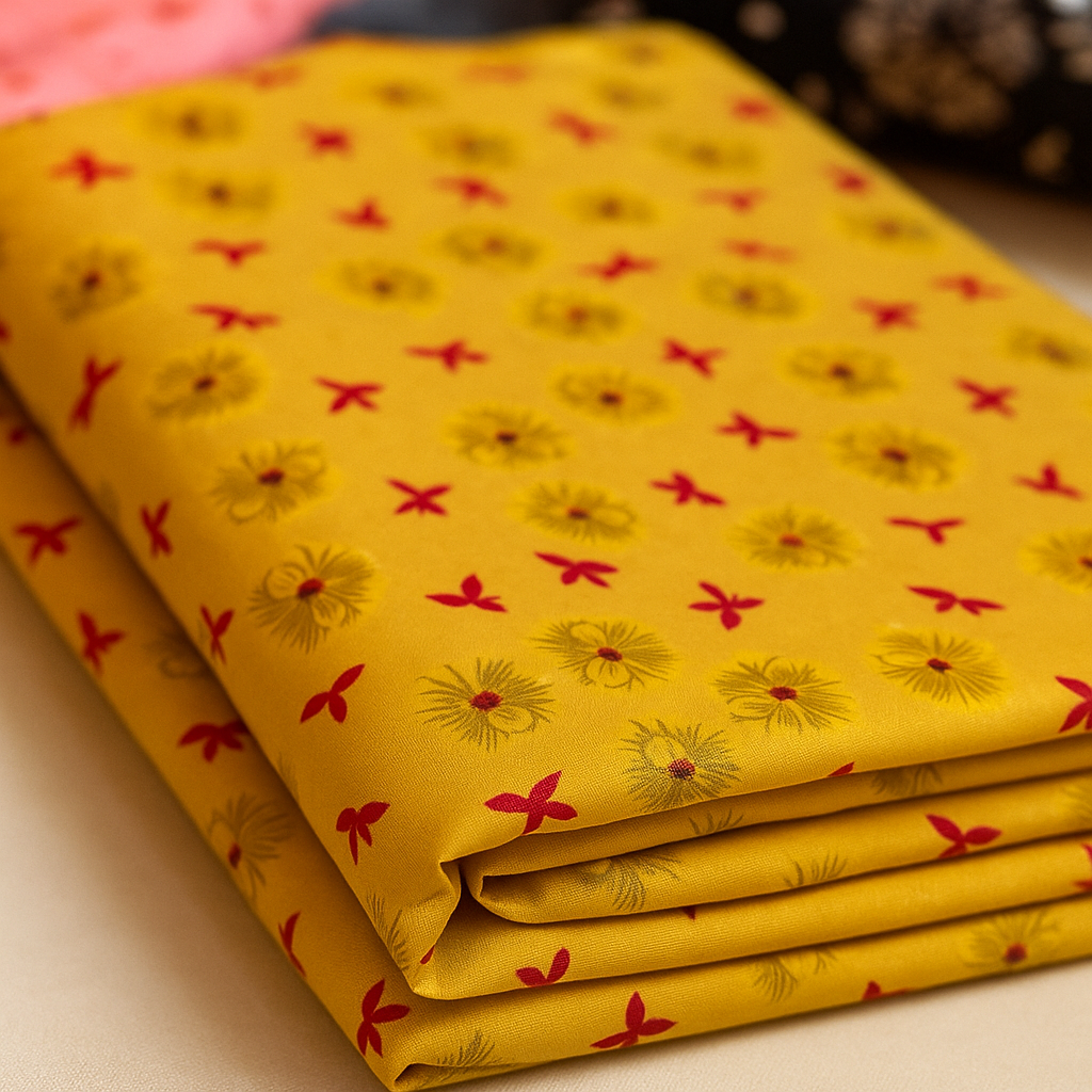 Digital Printed 2 piece Suit Unstitched polo cotton