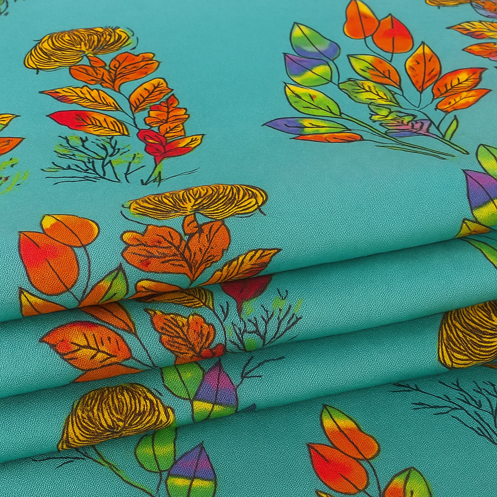 Digital Printed 2 piece Suit Unstitched polo cotton