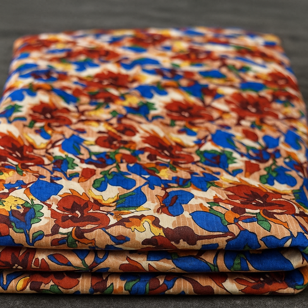 Digital Printed 2 piece Suit Unstitched polo cotton