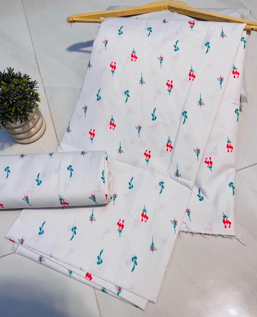 Digital Printed 2 piece Suit Unstitched polo cotton