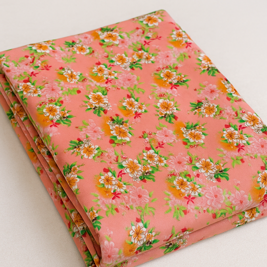 Digital Printed  2 piece Suit Unstitched polo cotton