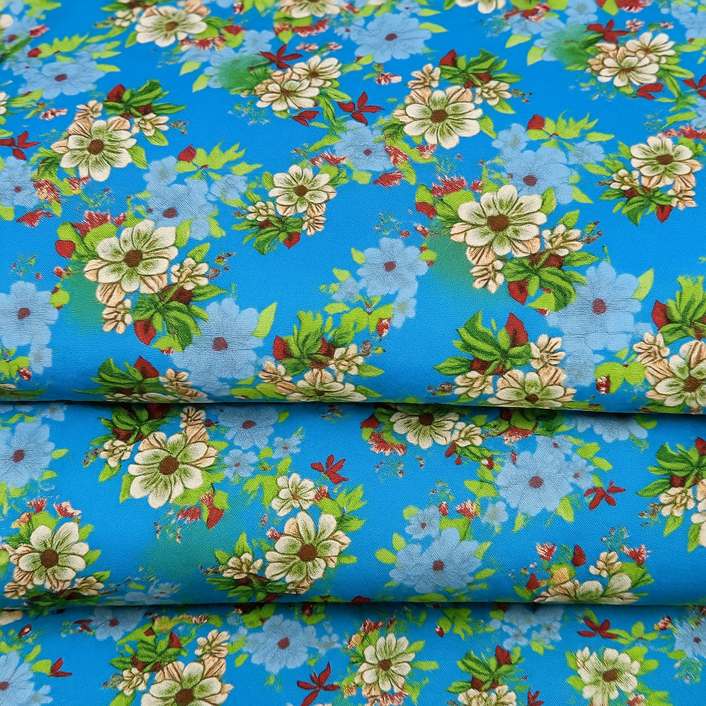 Digital Printed  2 piece Suit Unstitched polo cotton