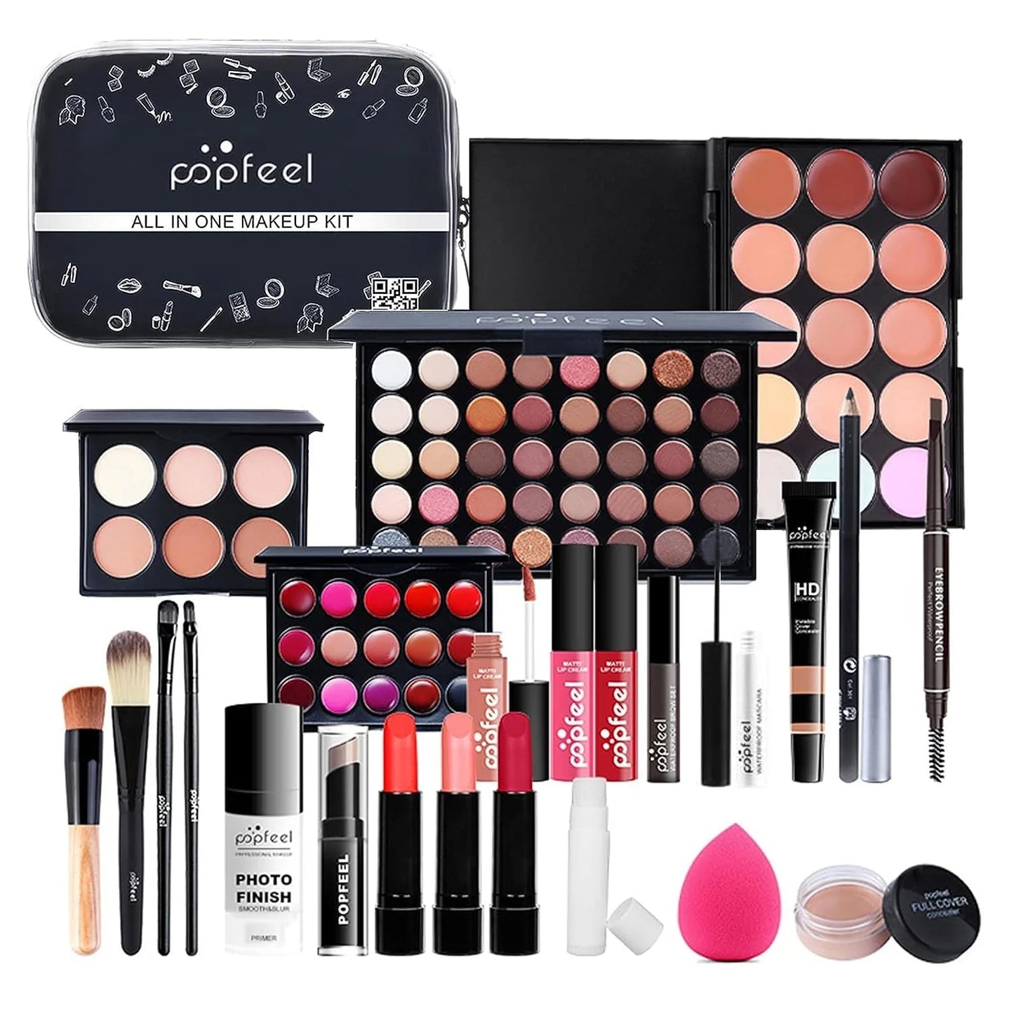 26 Pieces Complete Makeup Box All in one
